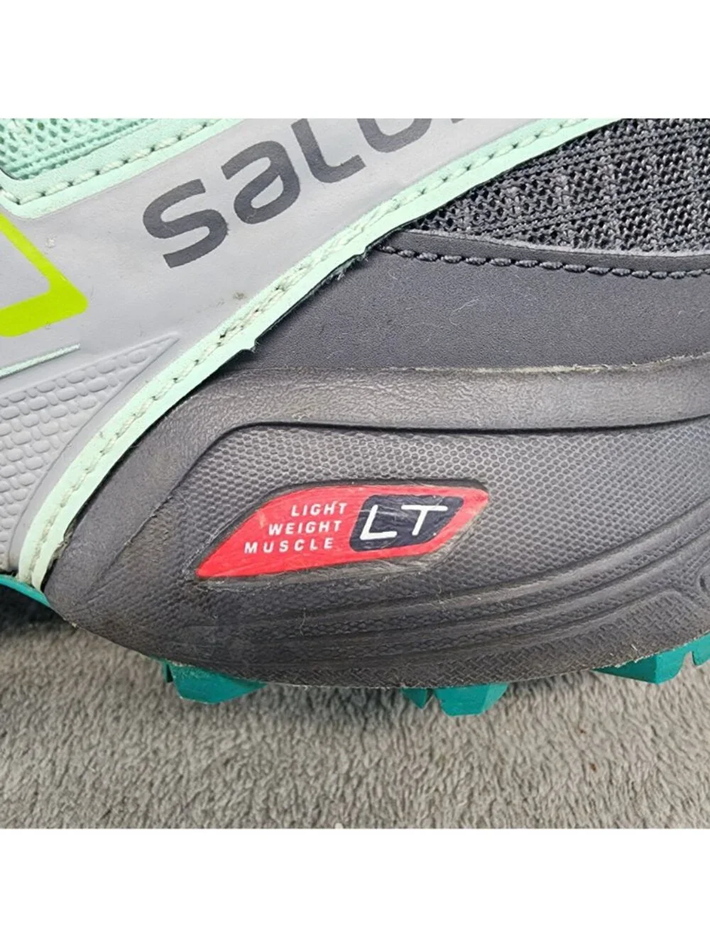 Salomon Shoes Womens Size 8 Speedcross Vario Green Running Sneakers *Read*
